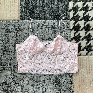 Free People - Lace Crop Cami